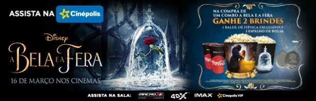 combo cinepolis a bela e a fera