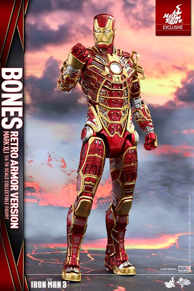 Hot Toys – Iron Man 3 1/6th scale Bones Mark XLI (Retro Armor