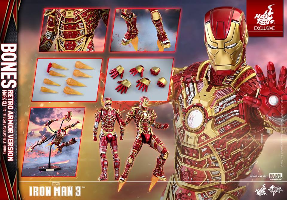 Iron Man 3 Bones ホットトイズ Hot Toys – Iron Man 3 1/6th scale Bones Mark XLI (Retro Armor