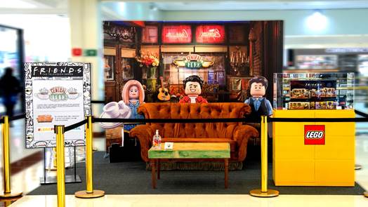 cenário LEGO Friends no Shopping Cidade Jardim