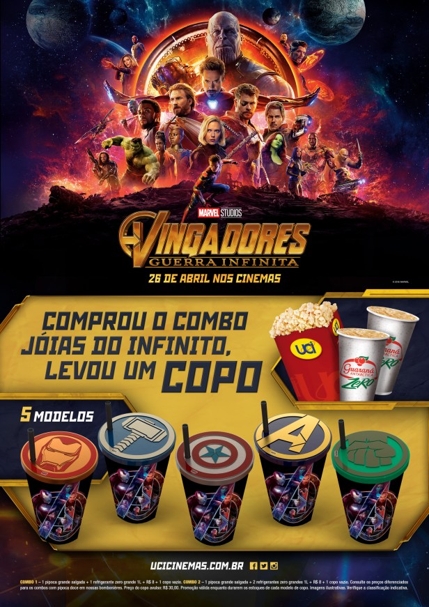 UCI combo vingadores